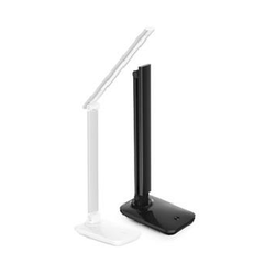 Bright StarLED Desk Lamp Silver 6,5W (Direct emitting LED lights/Elegant Aluminium/Foldable design)