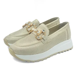 Mona Shoes Ženske cipele, Kožne, Sive