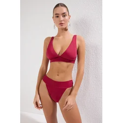 Trendyol Milla Ženski kupaći kostim Tbess25Bt00121, Bordo