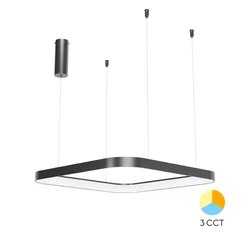 Braytron LED LED visilica BRY-BELLA-SLP-PD-KVADRATNA-CRNAC-46W-3U1-IP20