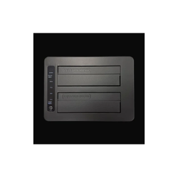 HDD DOCKING LC Power LC-DOCK-C-MULTI-HUB USB 3.2 Gen2x1 docking station for 1x2.5 and 1x3.5 HDD/SSD cloning Black