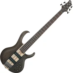 Ibanez BTB605-TGF Transparent Gray Flat 5 strunska bas kitara