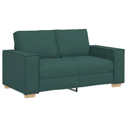 Vidaxl Dvosed temno zelen 160x78x84 cm blago