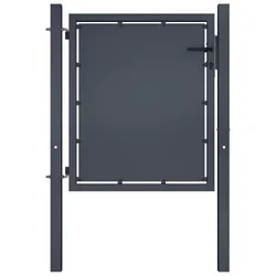 Vrtna vrata Čelik 100x100 cm Antracit