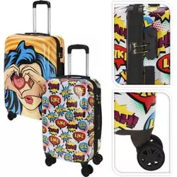 EXCELLENT Odlično KO-DG9001030 na kolesih komplet 2 kosov motiv pop art