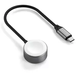 Satechi USB-C Magnetic Fast-Charging Cable for Apple Watch - Space Gray