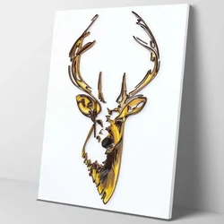 shumee Quilling Set Stripes Mysterious Deer 40x50 cm