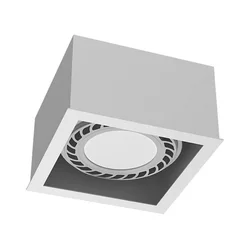 Brosline 1272 - Spot lampa CAGE 1xGU10/18W/230V bela