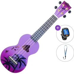 Mahalo Hawaii Basic SET Hawaii Purple Burst Soprano ukulele