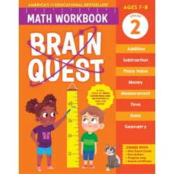 BRAIN QUEST MATH WORKBK 2ND GRADE