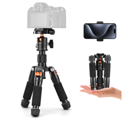 K&F Concept Desktop Mini Tripod for Camera, 20.5/ 52cm Compact Tripod with 360° Low Profile Ball Head