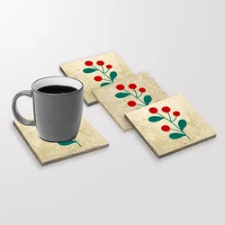 Set Šarenih Staklenih Podmetača TBA27581 (4 Komada)