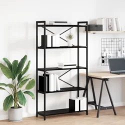 Polica Crni hrast 80 x 30 x 155 cm Konstruirano drvo