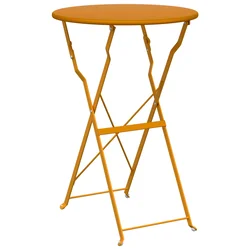 Bistro Stol Gorušica O 50 x 71 cm Čelik s prahom