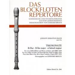 BACH J.S.:TRIOSONATE B-DUR BWV 1039