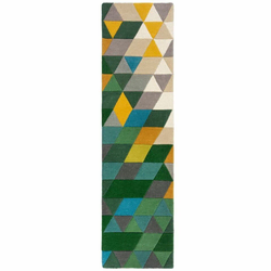 Flair Rugs Preproga ILLUSION PRISM Zelena/večbarvna,