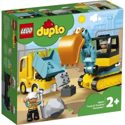 LEGO® DUPLO Tovornjak in bager na gosenicah (10931)