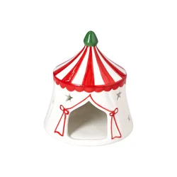 Tognana Svećnjak Christmas Mistletoe Festival, U obliku kuće, 13 cm, Beli