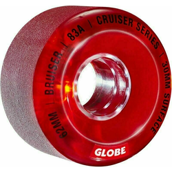 Globe Bruiser Cruiser Skateboard Wheel 62 mm Clear Red