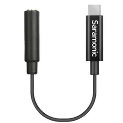 Saramonic Female 3.5mm TRS Microphone & Audio Adapter Cable for DJI Osmo Action Cameras