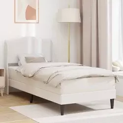 Krevetna konstrukcija Bijela 90 x 190 cm Umjetna koža