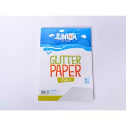 Papir glitter sa šljokicama A4 250g 1/10, SREBRNI