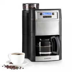 Klarstein Aromatica II, aparat za kavu, mlinac, 1.25 l, srebrna