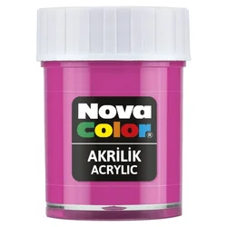 Nova Color Slikanje - Akrilne Boje 30g - Roze - 540296
