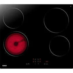 Fuego Ugradna ploča HBFGPE 60604T, Staklokeramička, 4 zone, Crna