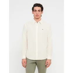 Tommy Jeans Srajca DM0DM22761 Écru Regular Fit