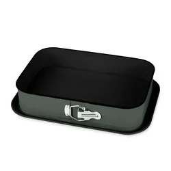 BERLINGER HAUS Pravougaona modla za tortu Matte Green Collection BH-7942, 39x27x7,5cm, Zelena