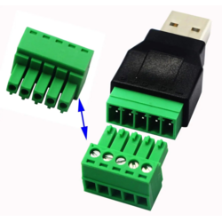 KEDO USB konektor moški Tip A z vijaki, 5pin
