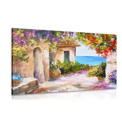 Slika poletna priobalna hiška - 30x20