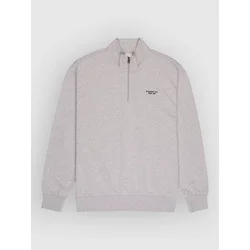 Element Element Co Emb Quarter Half-Zip Sweater mid grey heather