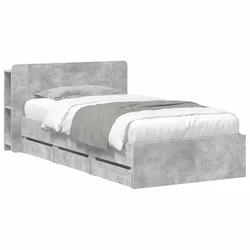 Vidaxl Posteljna konstrukcija s prostorom za shranjevanje 90 x 190 cm