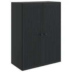 Ormar za montažu na zid Crna 66 x 34,5 x 90 cm