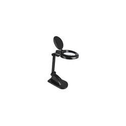 LED Stona lampa sa lupom LED/6W/230V 6500K crna