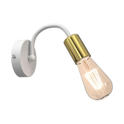 Zidna lampa DOW 1xE27/60W/230V bela/zlatna