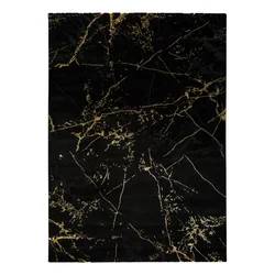Črna preproga Universal Gold Marble, 60 x 120 cm