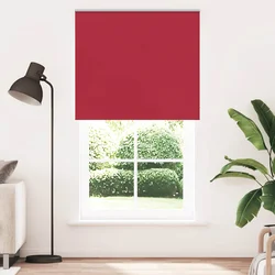 Rolo zavjesa za zamračivanje crvena 130x230 cm Širina tkanine 126,6 cm Poliester