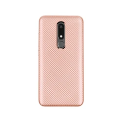Maska Carbon fiber za Nokia 51, Roze-zlatna