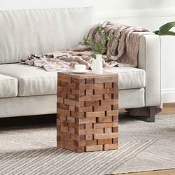 vidaXL Stolica Naravna 29 x 29 x 48 cm Trden predelan les