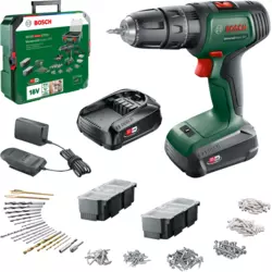 Bosch Aku bušilica odvrtač Universal Impact 18, 2x 1.5Ah, Set pribora, 06039D4103
