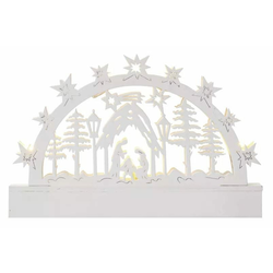 EMOS LED božićne jaslice, 23 cm, 3 × AA, toplo bijela, timer