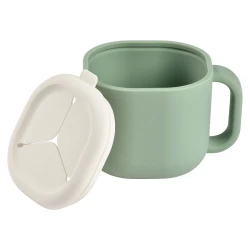 Beaba silikonska šolja za grickalice, sage green