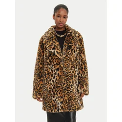 Just Cavalli Krzno 77PAS429 Rjava Loose Fit