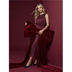Sinsay - Satenska midi haljina - maroon