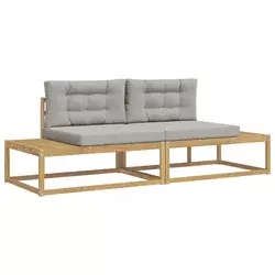 Set vanjskih sofa Bijela 230,5 x 83 x 73 cm Poliester
