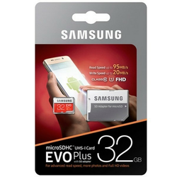 Micro SDXC spominska kartica Samsung Evo Plus Class 10 UHS-I 100MB/s - 32GB