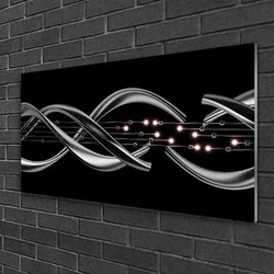 tulup.si Slika na steklu Abstrakcija graphics 120x60 cm 4 obešalnika